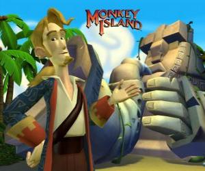 yapboz Monkey Island, bir macera video oyunu. Guybrush Threepwood, büyük bir oyuncu